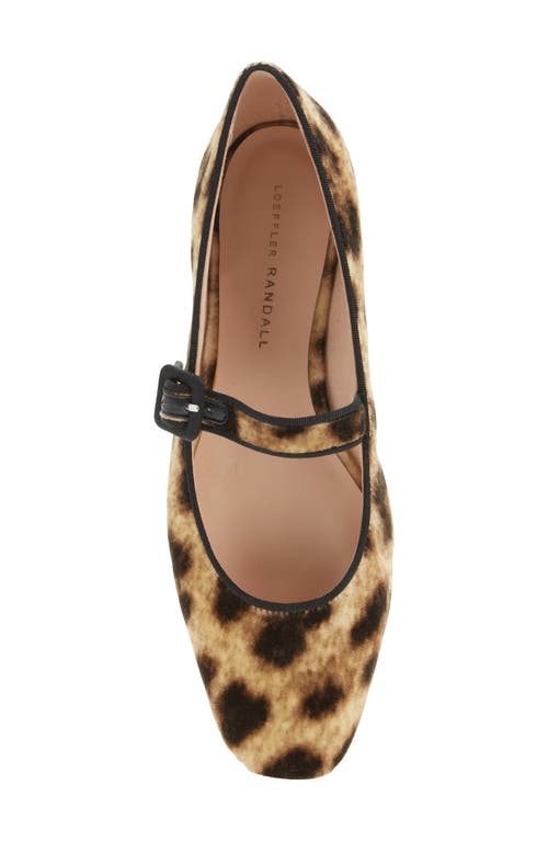 Loeffler Randall Ginger Mary Jane Flats Leopard In Transparent