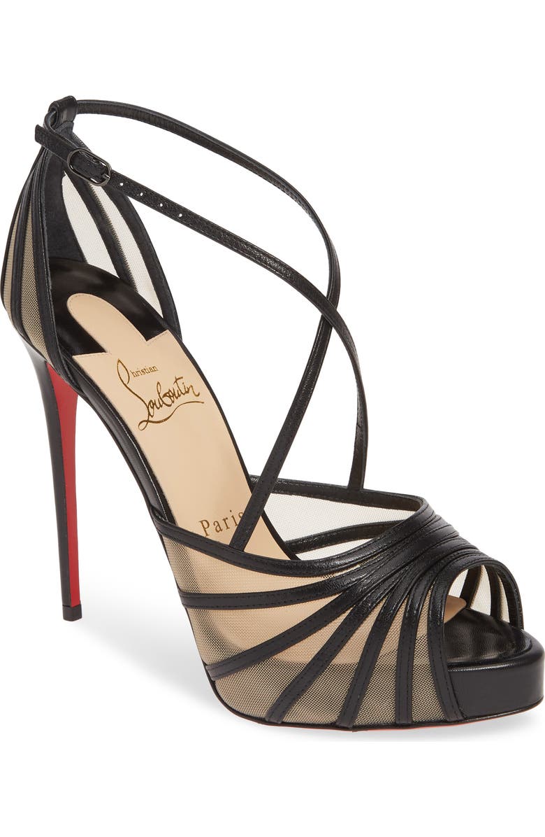 Christian Louboutin Filamenta Strappy Platform Sandal, Main, color,