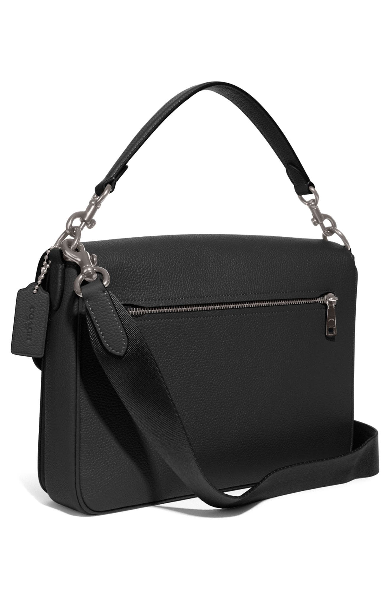 COACH Tabby Pebble Leather Messenger Bag, Alternate, color, 