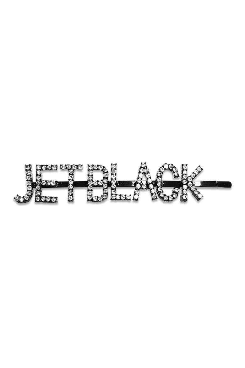 Jet Black Hair Clip, Alternate, color, CLEAR