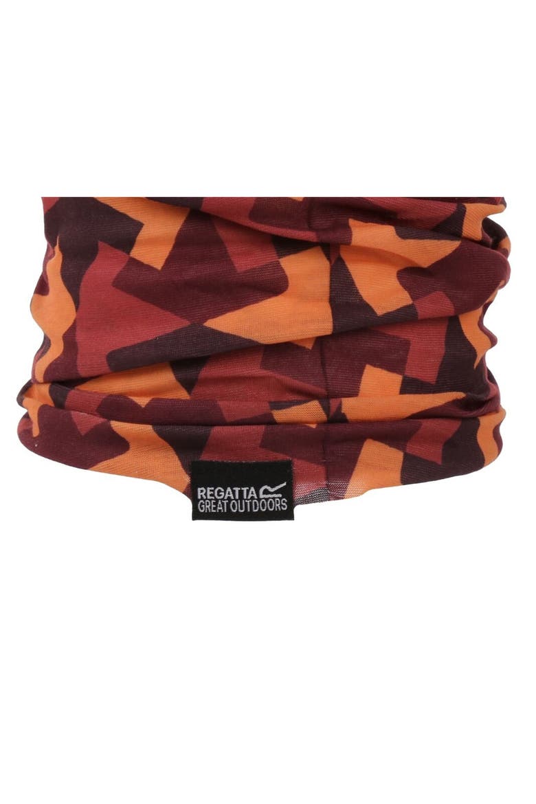 Childrens/Kids Printed Multi-Purpose Neck Warmer, Alternate, color, Mineral Red