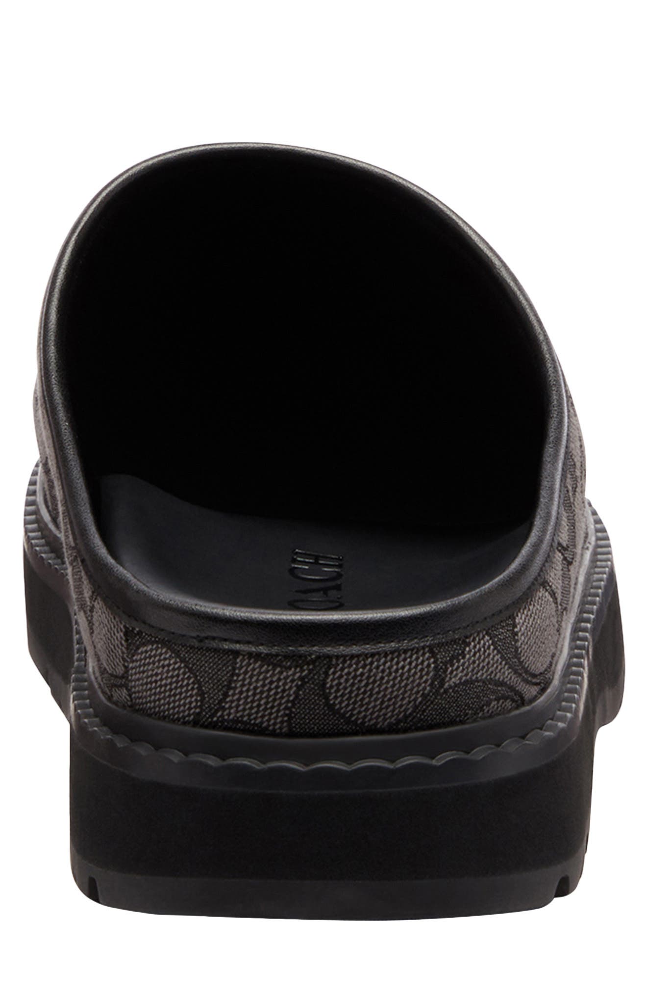 COACH Signature Jacquard Sport Clog, Alternate, color, Graphite/ Black