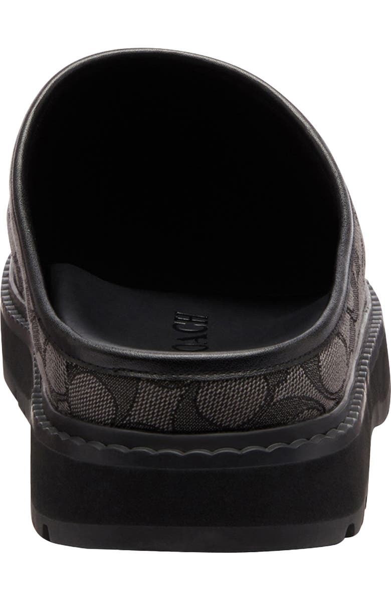 COACH Signature Jacquard Sport Clog, Alternate, color, Graphite/ Black