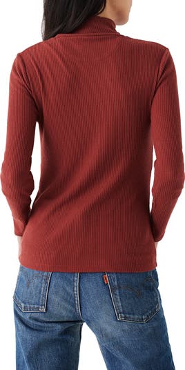 Roscoe Legend Rib Mock Neck Top