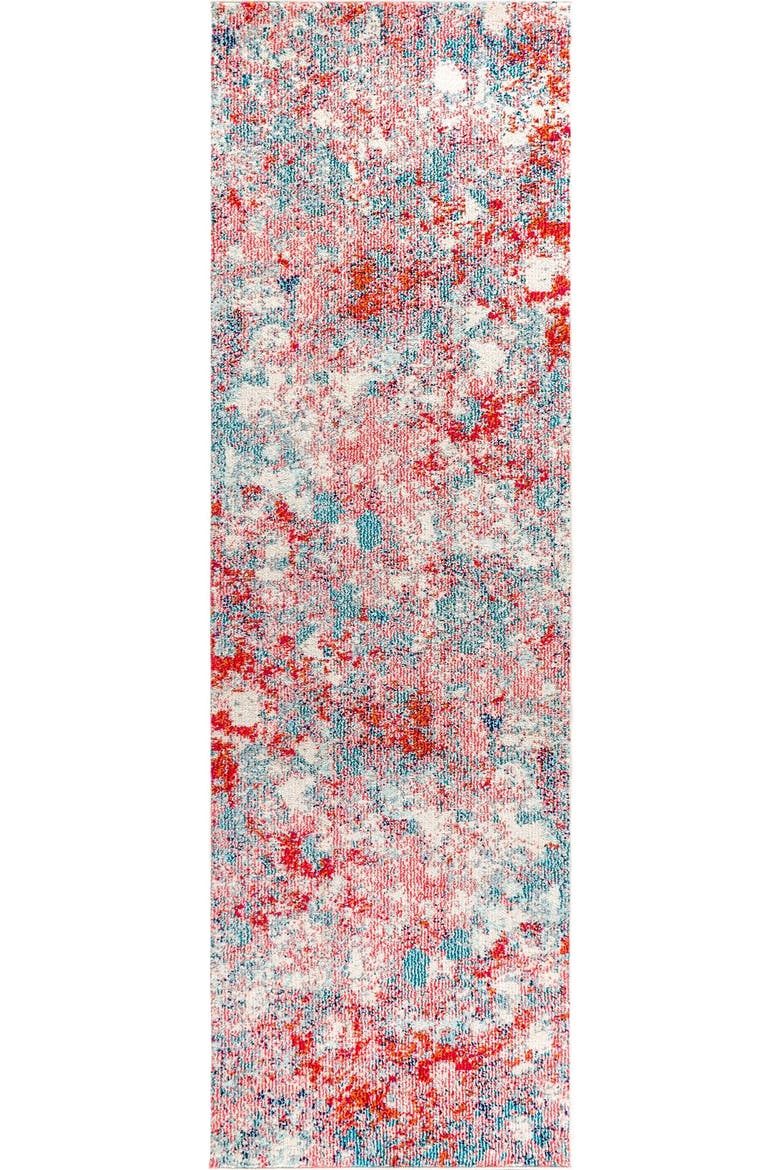 Contemporary POP Modern Abstract Area Rug, Main, color, Blue/Red