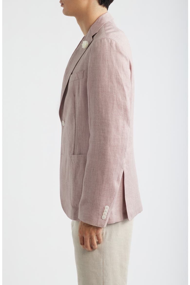 Hanry Slim Fit Pink Mélange Linen Blend Sport Coat, Alternate, color, LIGHT/ PASTEL PINK