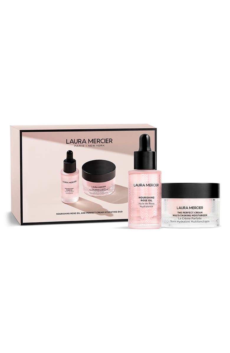 Laura Mercier Full Size Nourishing Rose Oil & Perfect Cream Set-$133 Value, Alternate, color, 