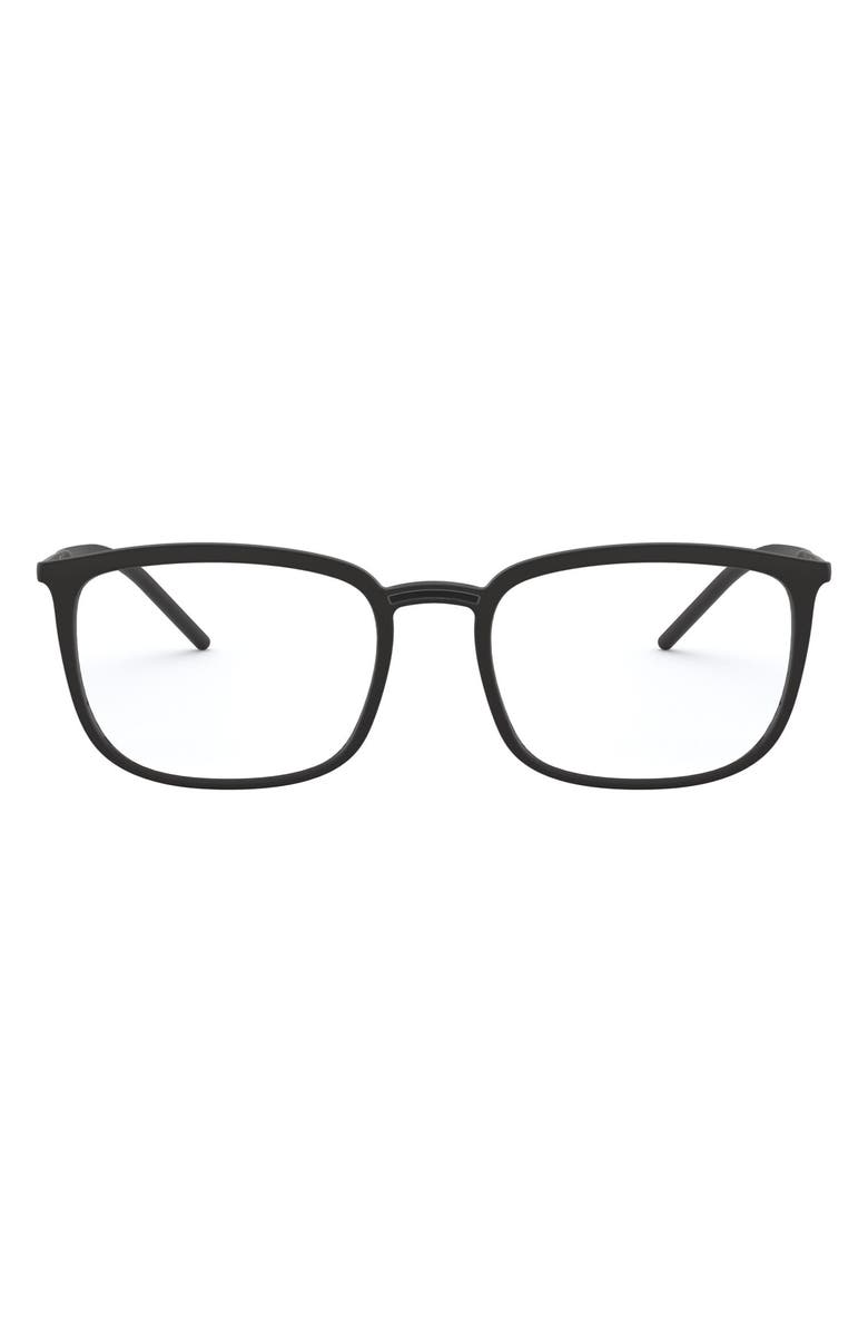 Dolce&Gabbana 56mm Rectangular Optical Glasses, Main, color, 