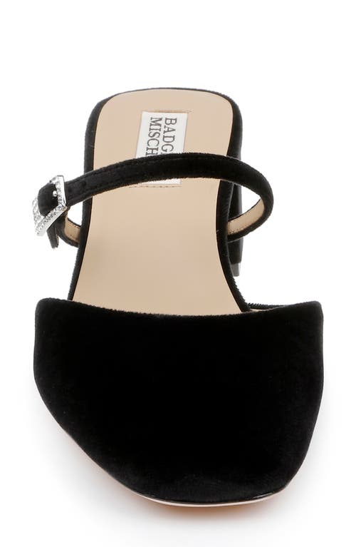 Badgley Mischka Collection Valarie Mary Jane Mule In Black