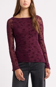 BP. Flocked Mesh Asymmetric Top