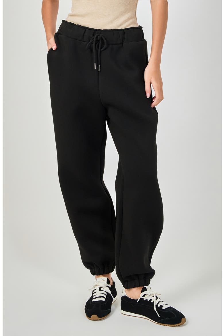 Pocketed Scuba Joggers, Main, color, BLACK