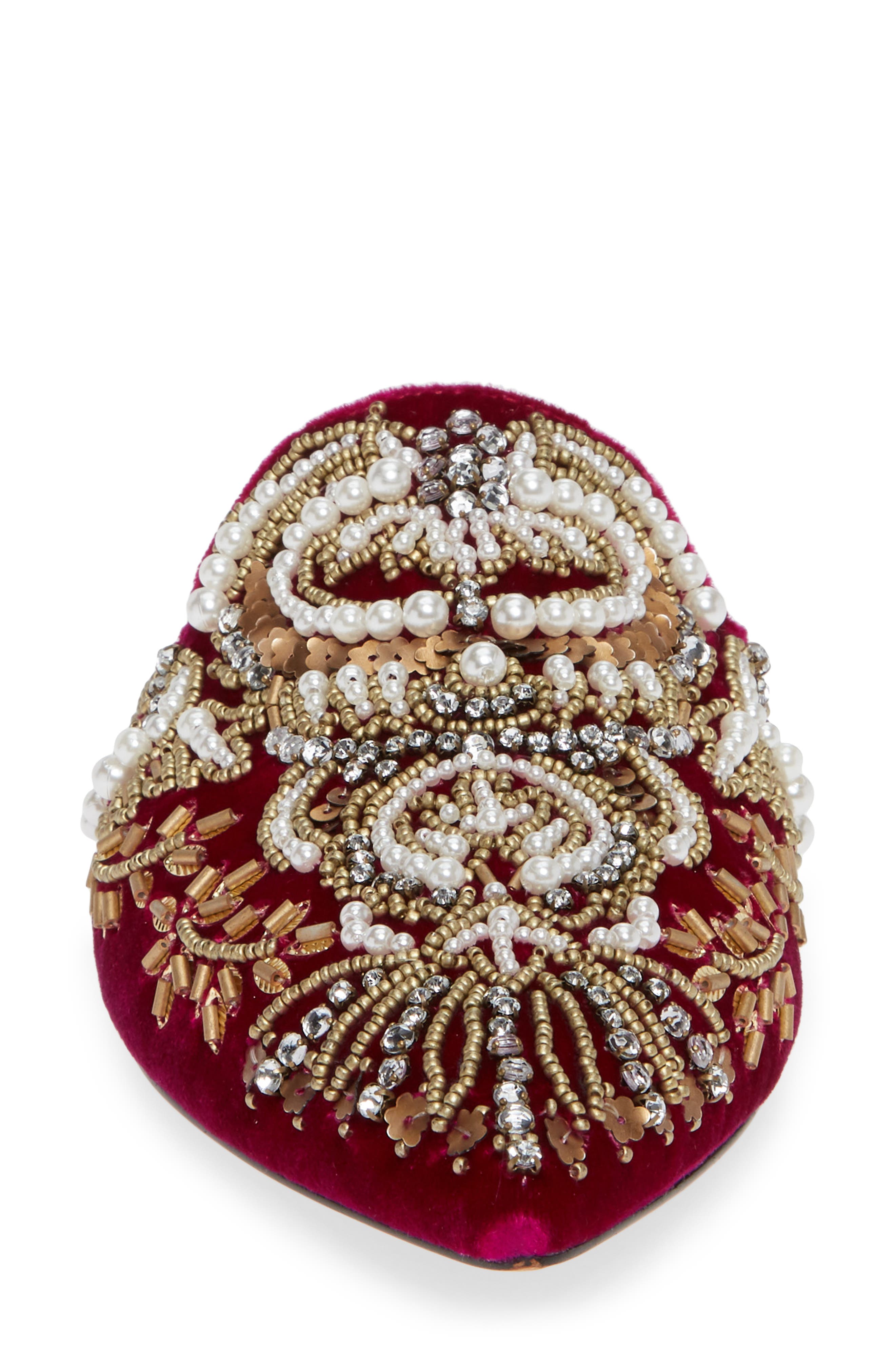 Alice + Olivia Urtin Embellished Loafer Mule, Alternate, color, 