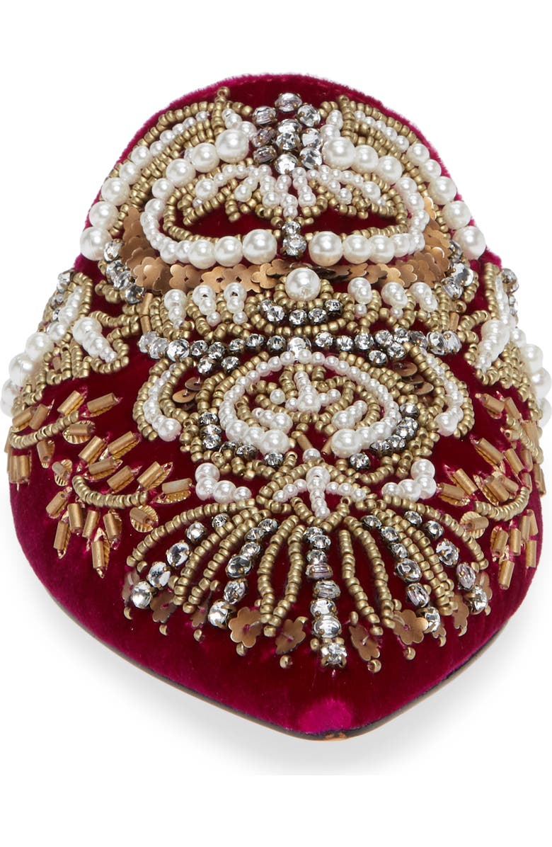 Alice + Olivia Urtin Embellished Loafer Mule, Alternate, color,