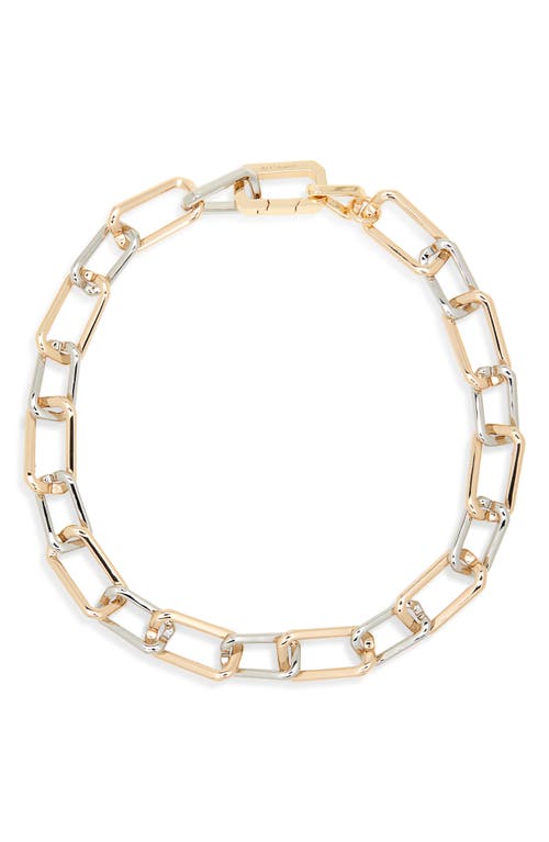 Shop Allsaints Hex Chain Collar Necklace In Two Tone