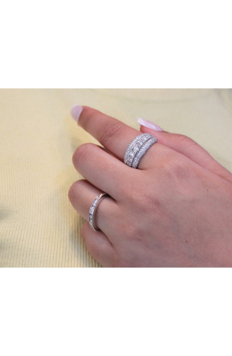 LuvMyJewelry Terra 14K Gold Round Diamond Studded Wedding Band - 2.15cts, Alternate, color, 14K White Gold