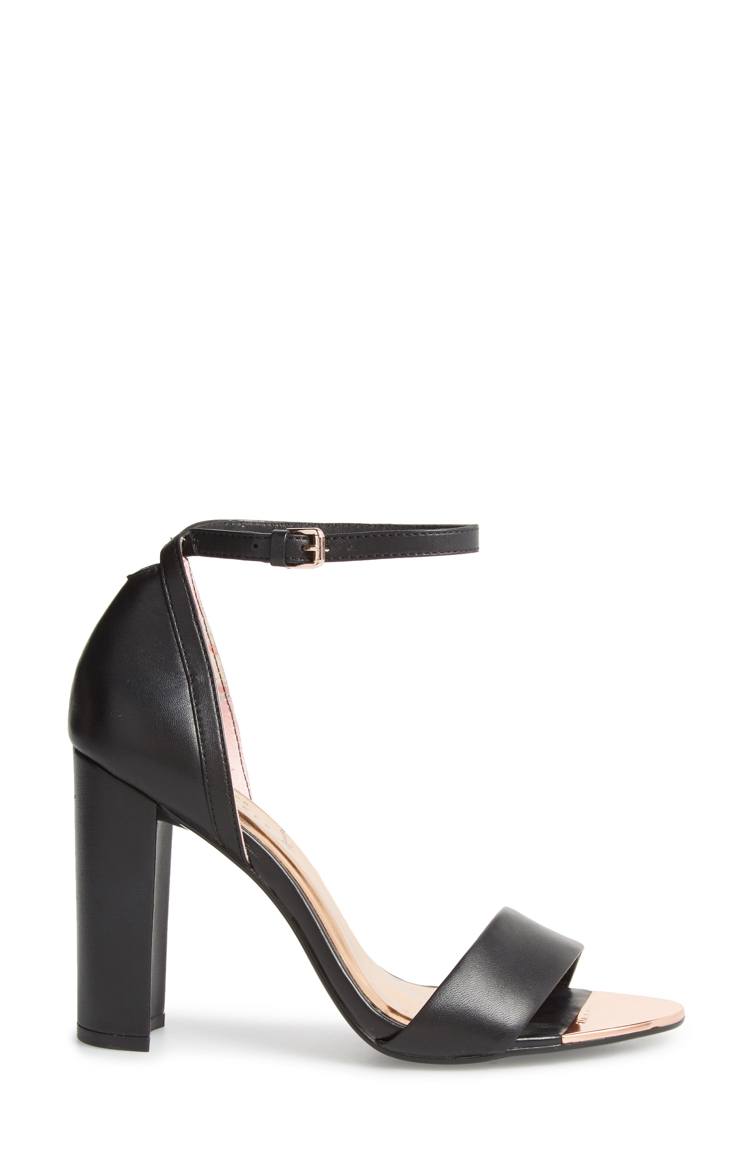 Phanda Sandal, Alternate, color, BLACK LEATHER