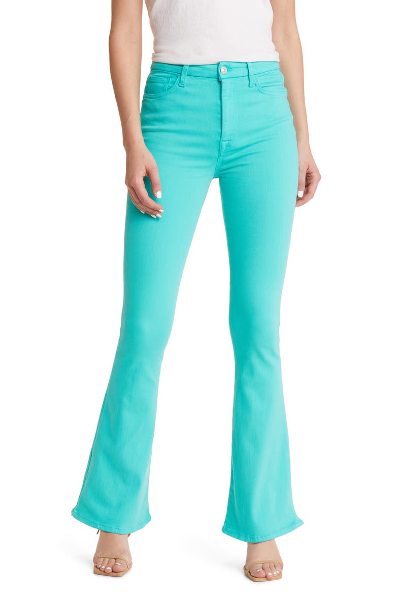 Ultra High Waist Skinny Bootcut Jeans, Main, color, ATLANTIS