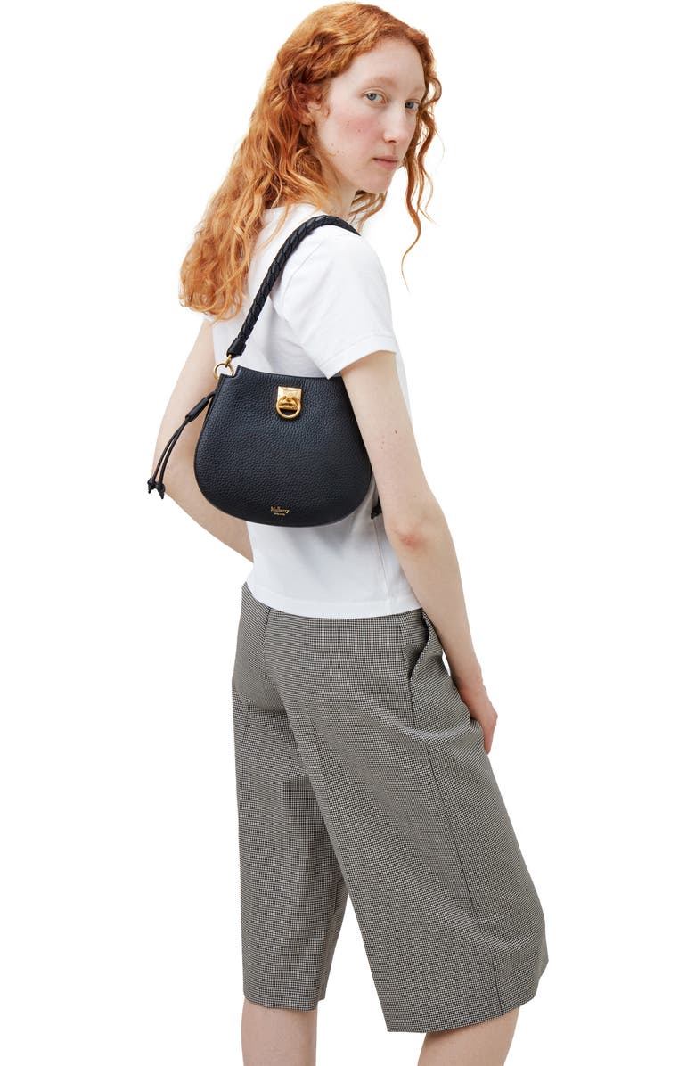 Mulberry Mini Iris Leather Hobo Bag, Alternate, color,