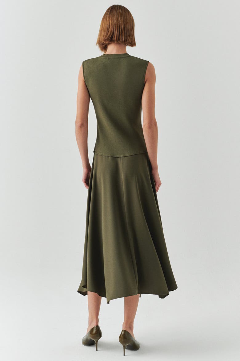 Hadlee Midi Dress, Alternate, color, KHAKI