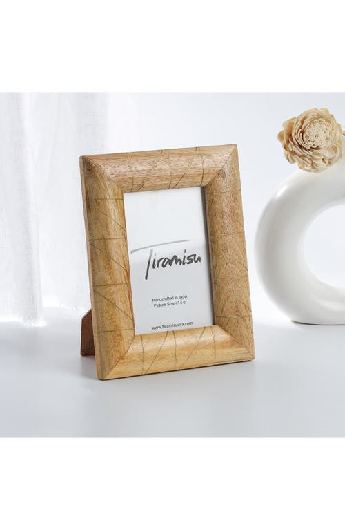 Tiramisu Wood & Brass Picture Frame In Brown