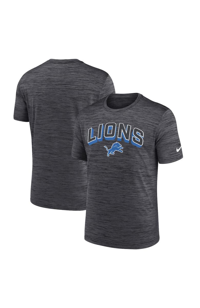 Nike Men's Nike Charcoal Detroit Lions Velocity Performance T-Shirt, Alternate, color,