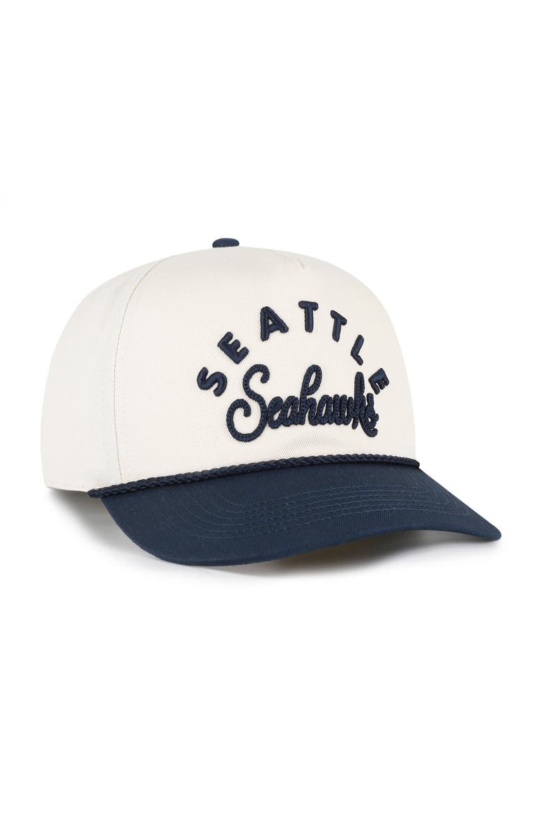 Women's '47 Natural Seattle Seahawks Rope Script Hitch Adjustable Hat, Alternate, color, Natural