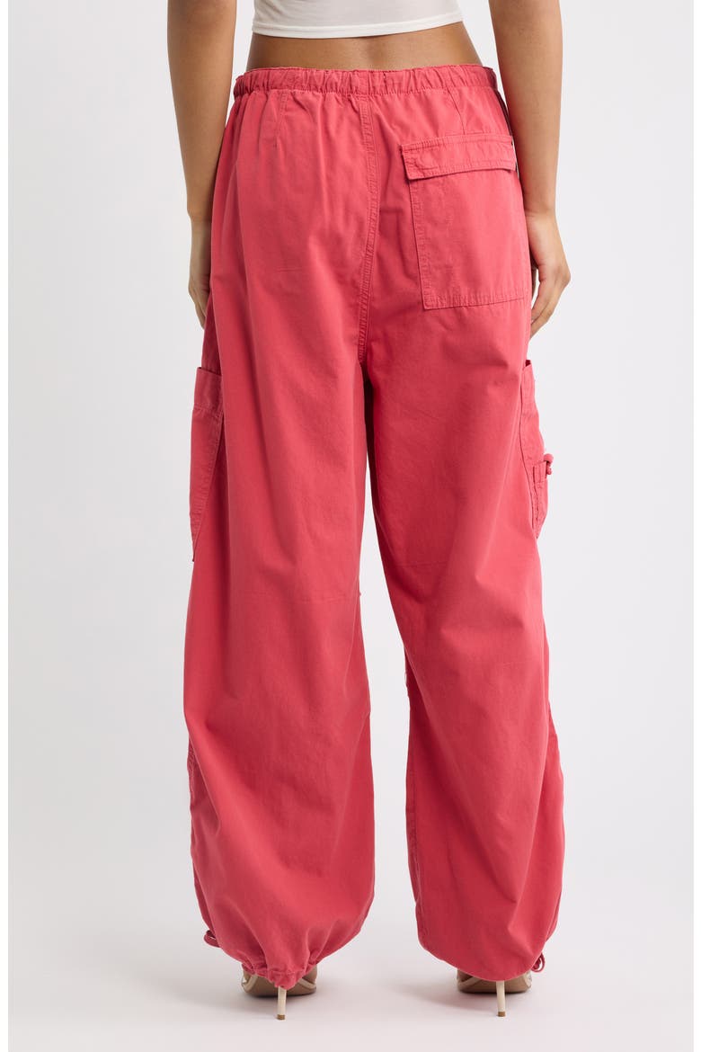 Cotton Parachute Pants, Alternate, color, RED