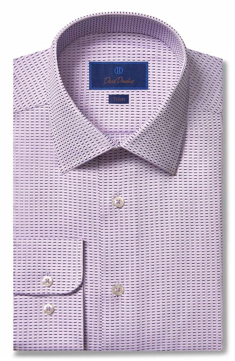 Trim Fit Dobby Dress Shirt (Regular, Big & Tall)