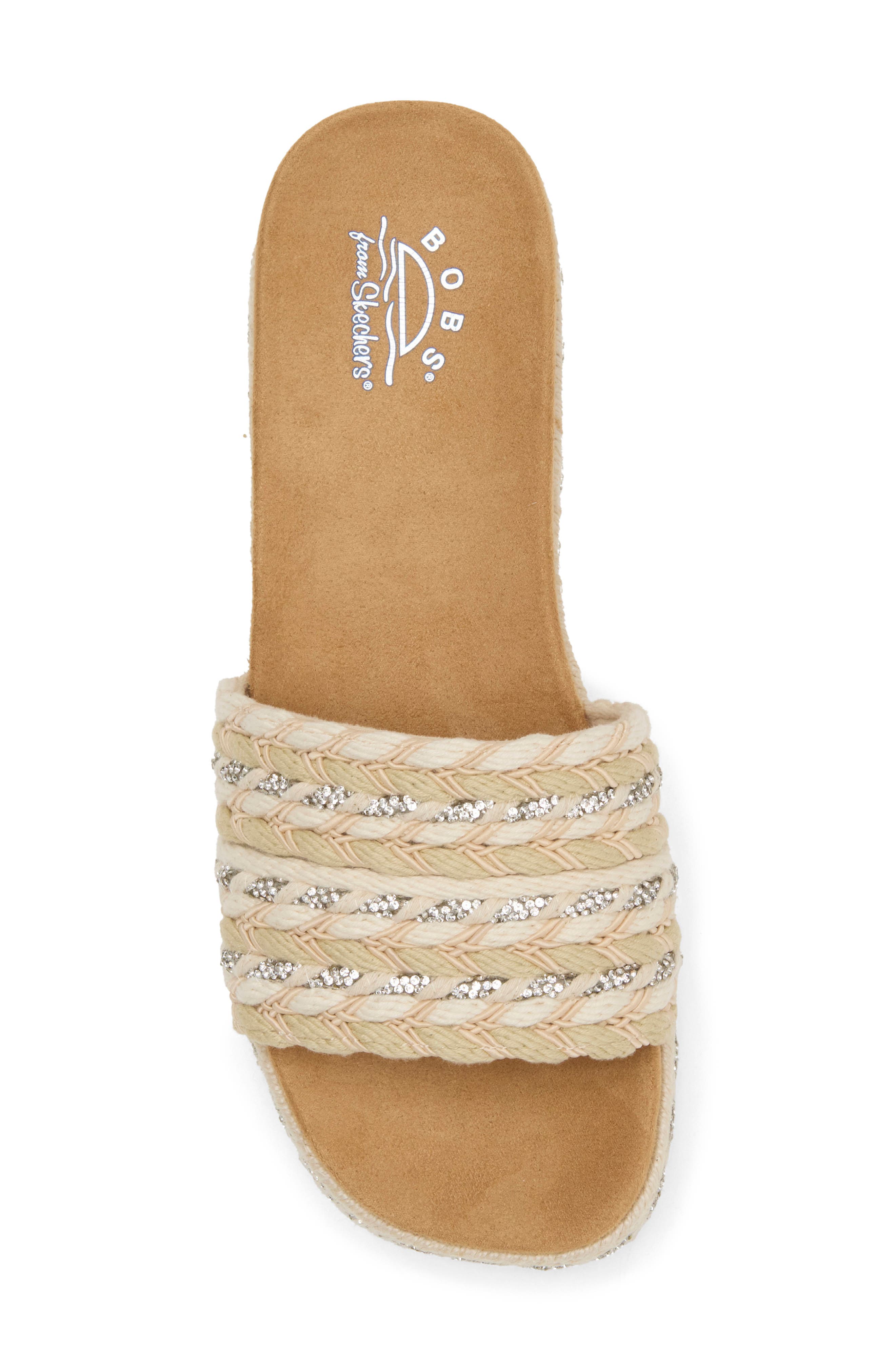 Island Peace Platform Espadrille Slide Sandal, Alternate, color, NAT