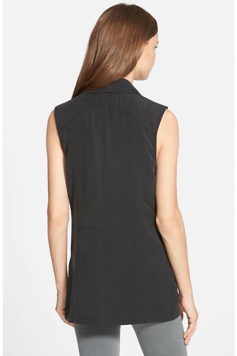 Asymmetrical Moto Vest, Alternate, color, BLACK
