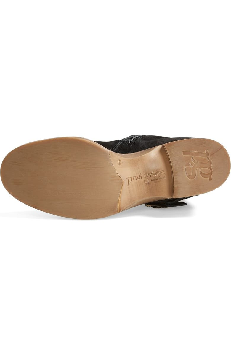 Paul Green 'Ally' Belted Suede Moto Boot, Alternate, color,