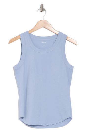 Madewell Softfade Scoop Tank In Craft Blue
