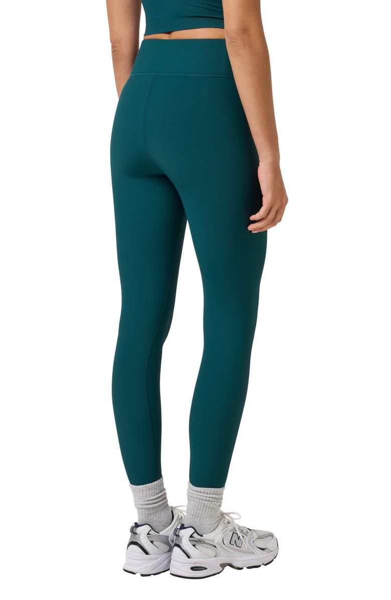 TravisMathew Move Knit Rib Leggings, Alternate, color, Dark Sea