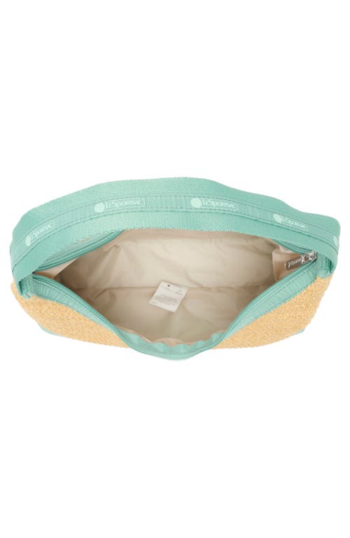 LESPORTSAC LESPORTSAC COLORBLOCK RAFFIA SHOULDER BAG