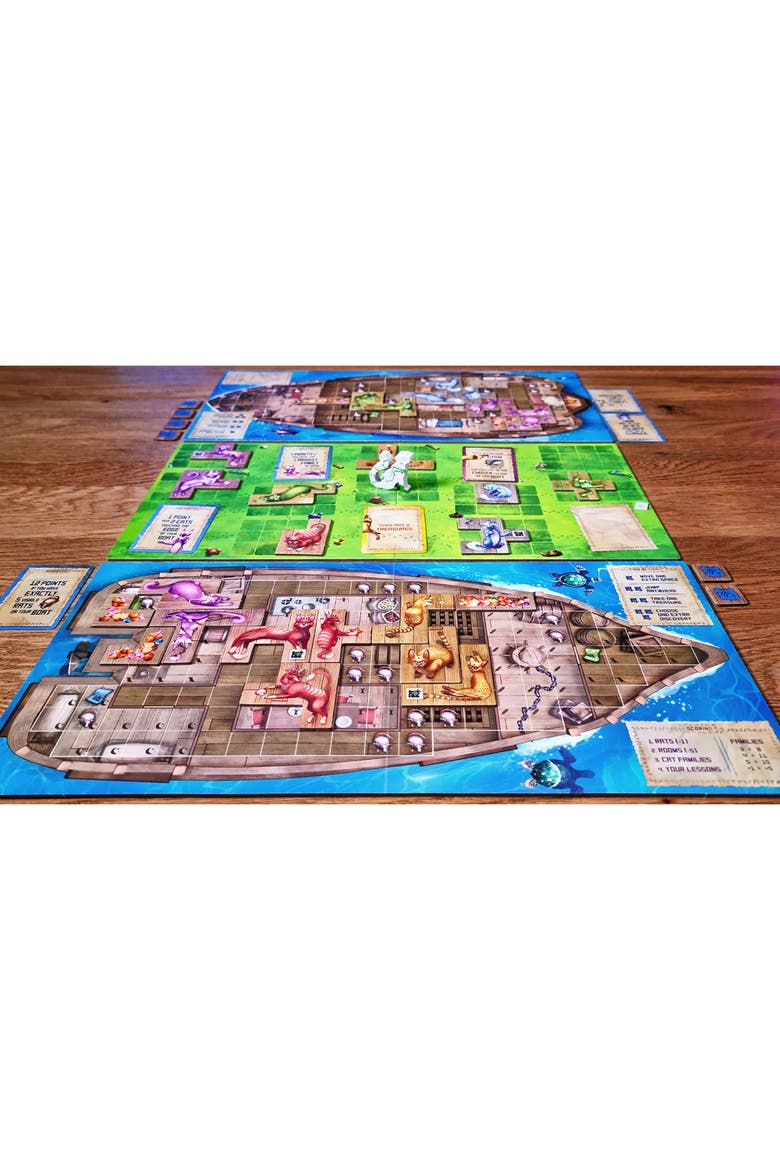The Isle of Cats Duel Board Game, Alternate, color, Multicolored