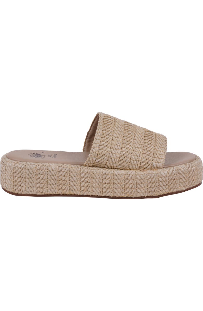 GC SHOES Evie Platform Slide Sandal, Alternate, color, Natural