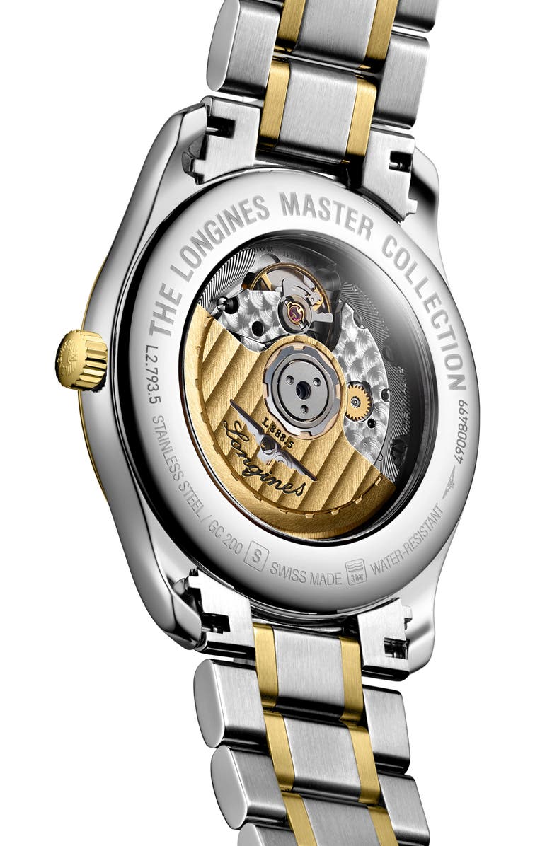 Longines Master Collection Automatic Bracelet Watch, 40mm, Alternate, color, Silver