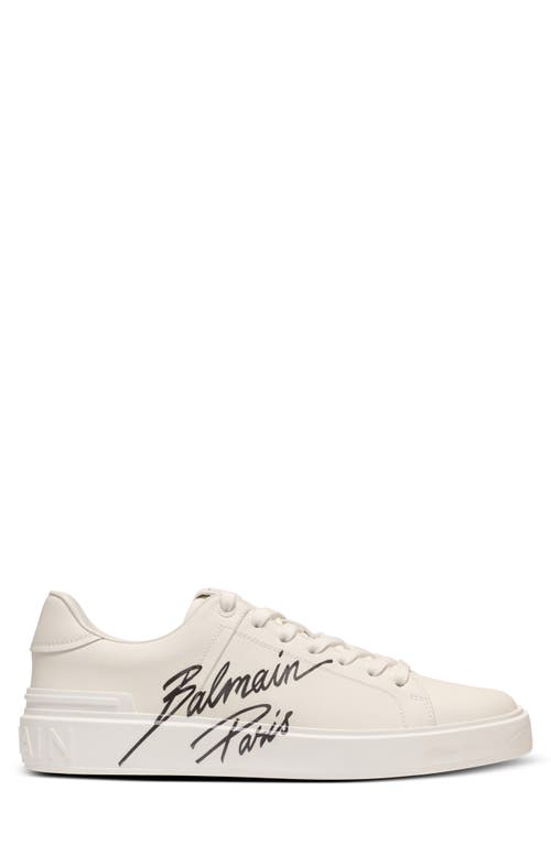Balmain B-court Low-top Sneakers In White