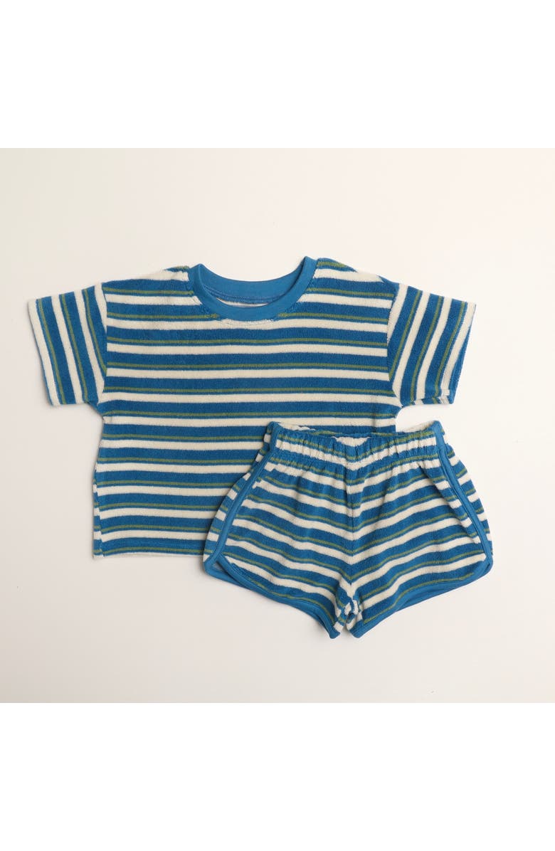 Winnie + Crew Sterling Set, Main, color, Thin Blue Green Stripe