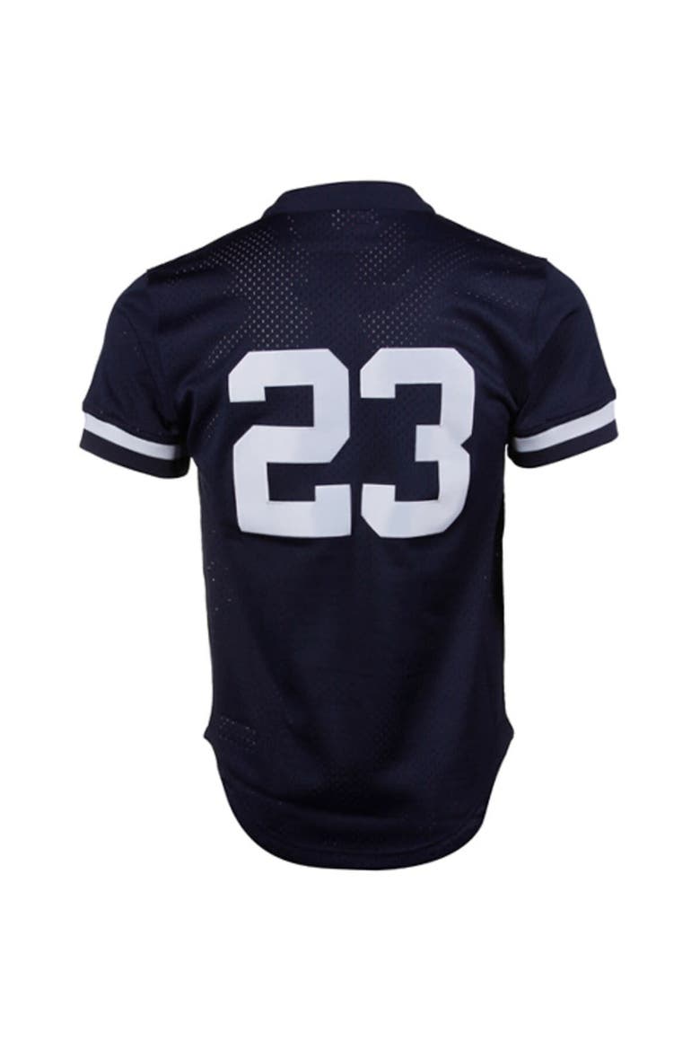Men's Mitchell & Ness Don Mattingly Navy New York Yankees 1995 Authentic Cooperstown Collection Mesh Batting Practice Jersey, Alternate, color, Navy