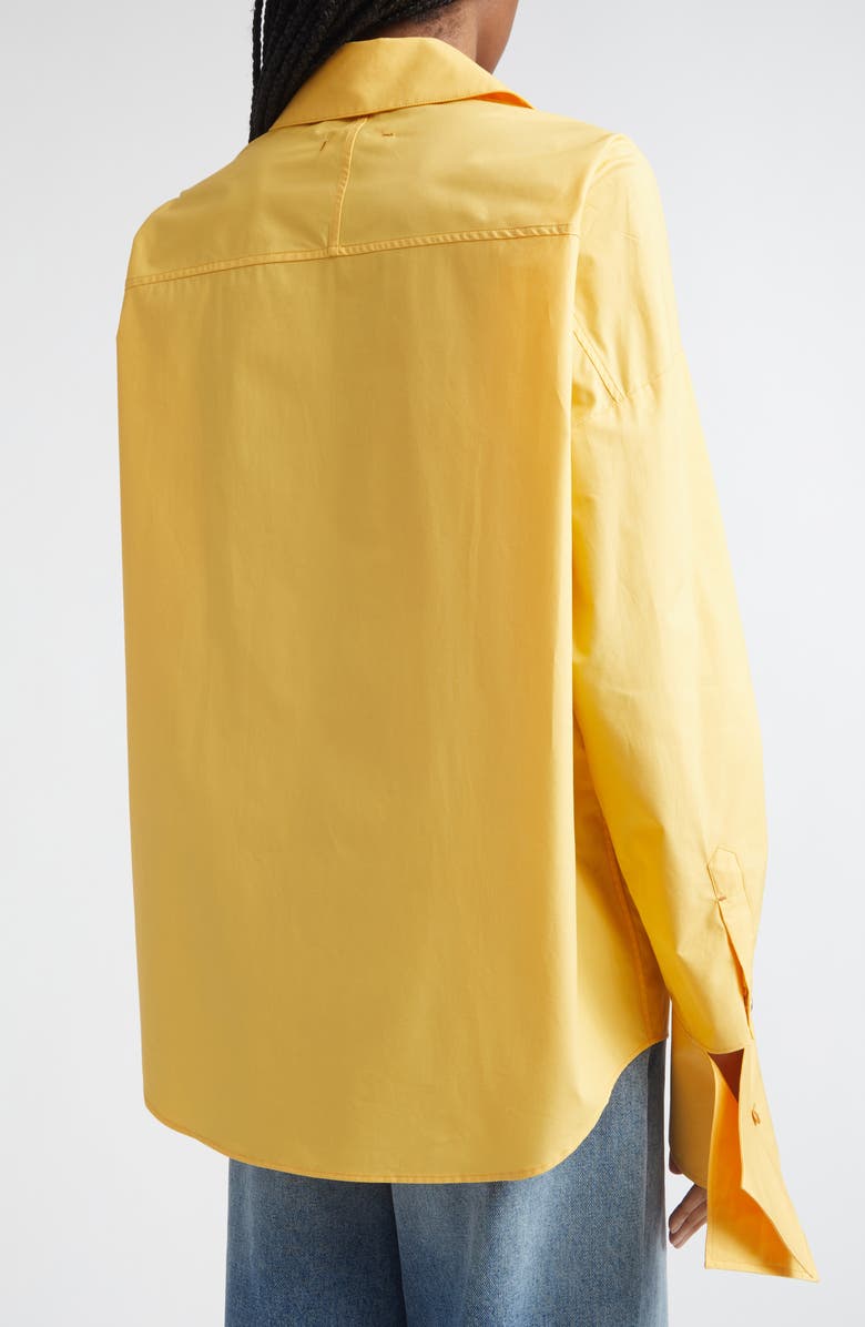 OSSOU Wren Cotton Poplin Button-Up Shirt, Alternate, color, Sole