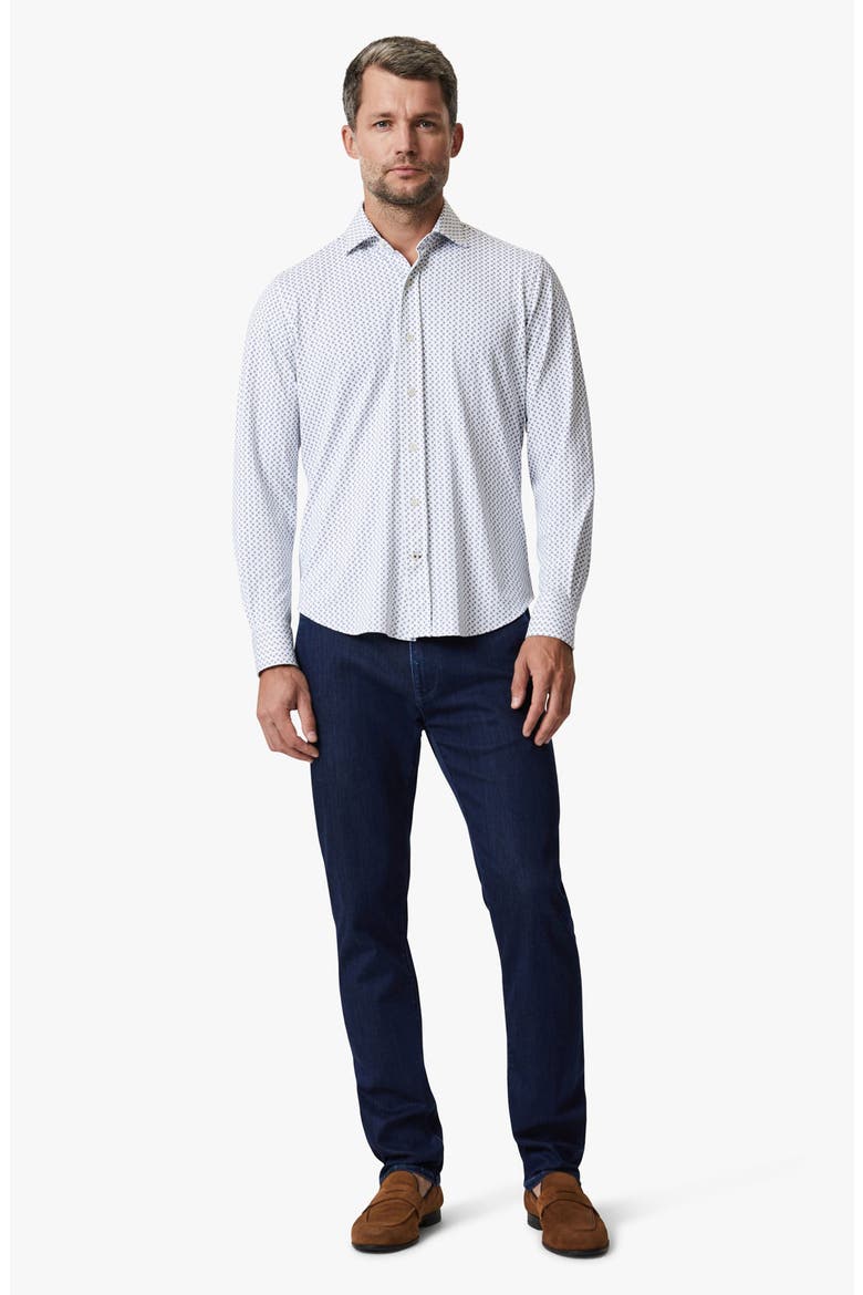 Ocean Dot Button-Up Shirt, Alternate, color, WHITE