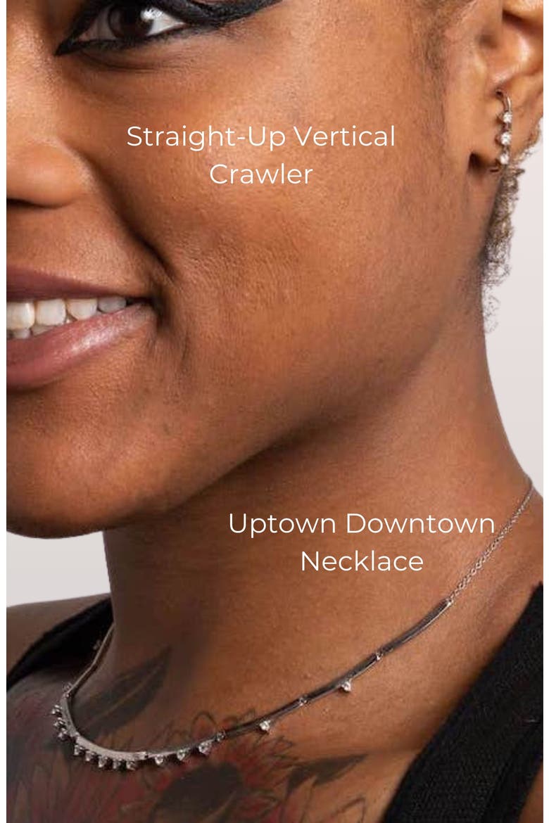 Uptown/Downtown Choker Necklace, Alternate, color, Silver