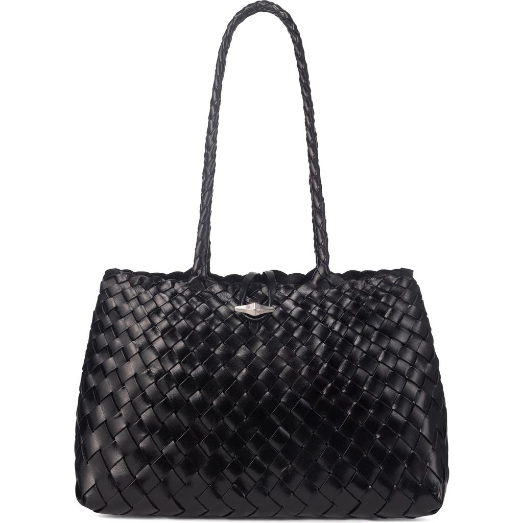 ORYANY ORYANY KAYLA WOVEN LEATHER SHOULDER BAG