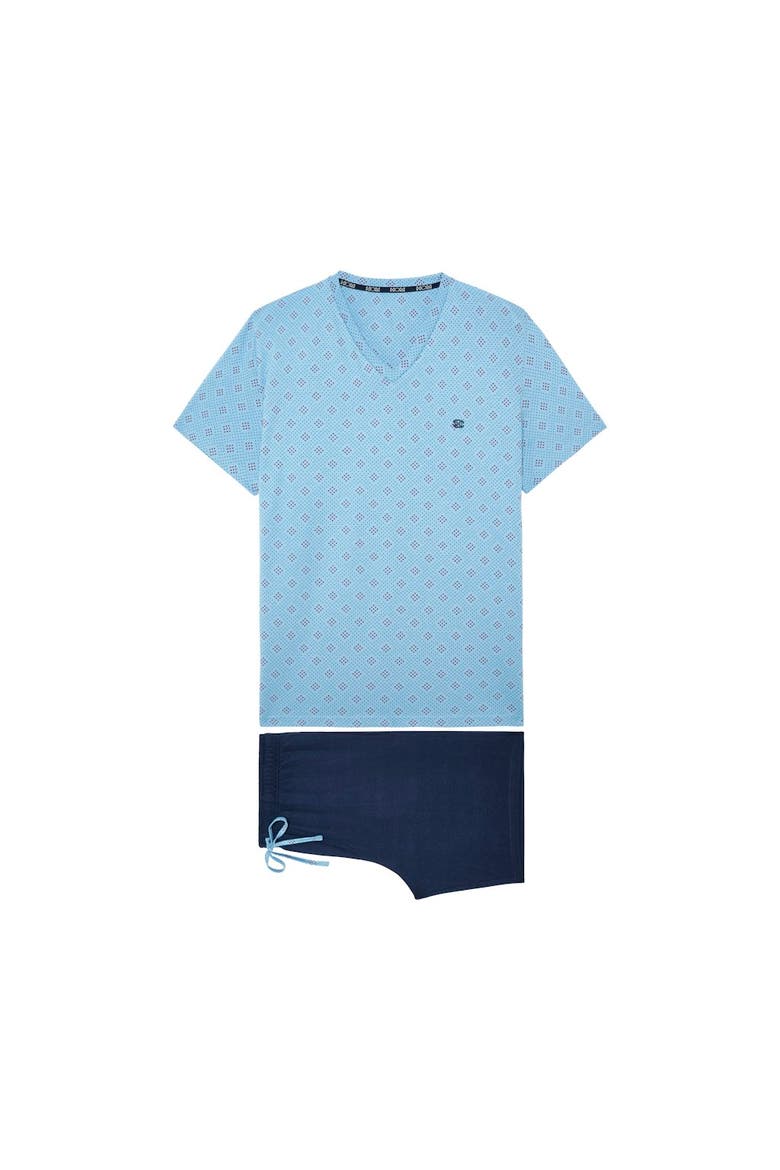 Walter Short Pajama Set, Main, color, Blue Print