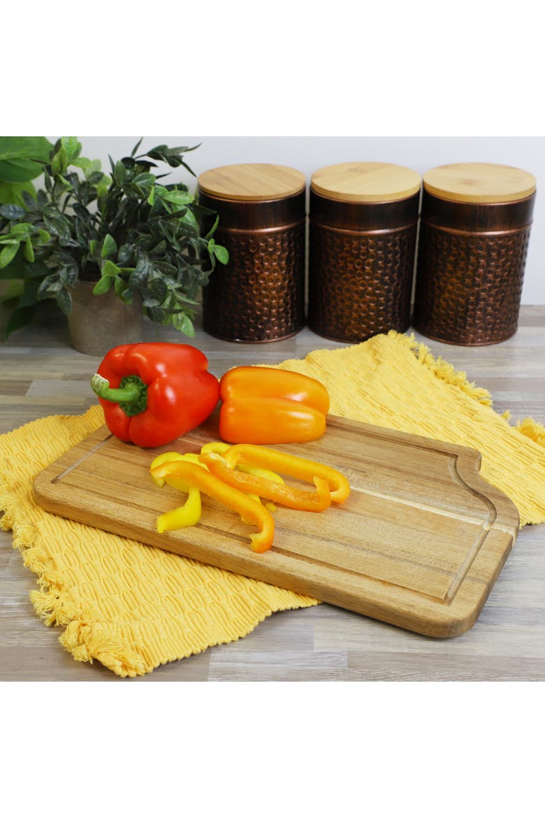 14 x 8.5 Inch Acacia Wood Cutting, Prep and Serving Butcher Cutting Board, Alternate, color, Acacia