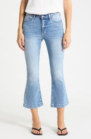 Joie High Waist Crop Slim Flare Leg Jeans