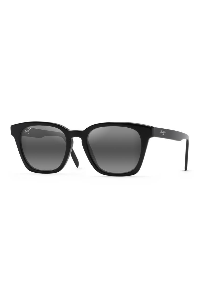 Shave Ice 52mm Polarized Sunglasses, Main, color, GLOSS BLACK
