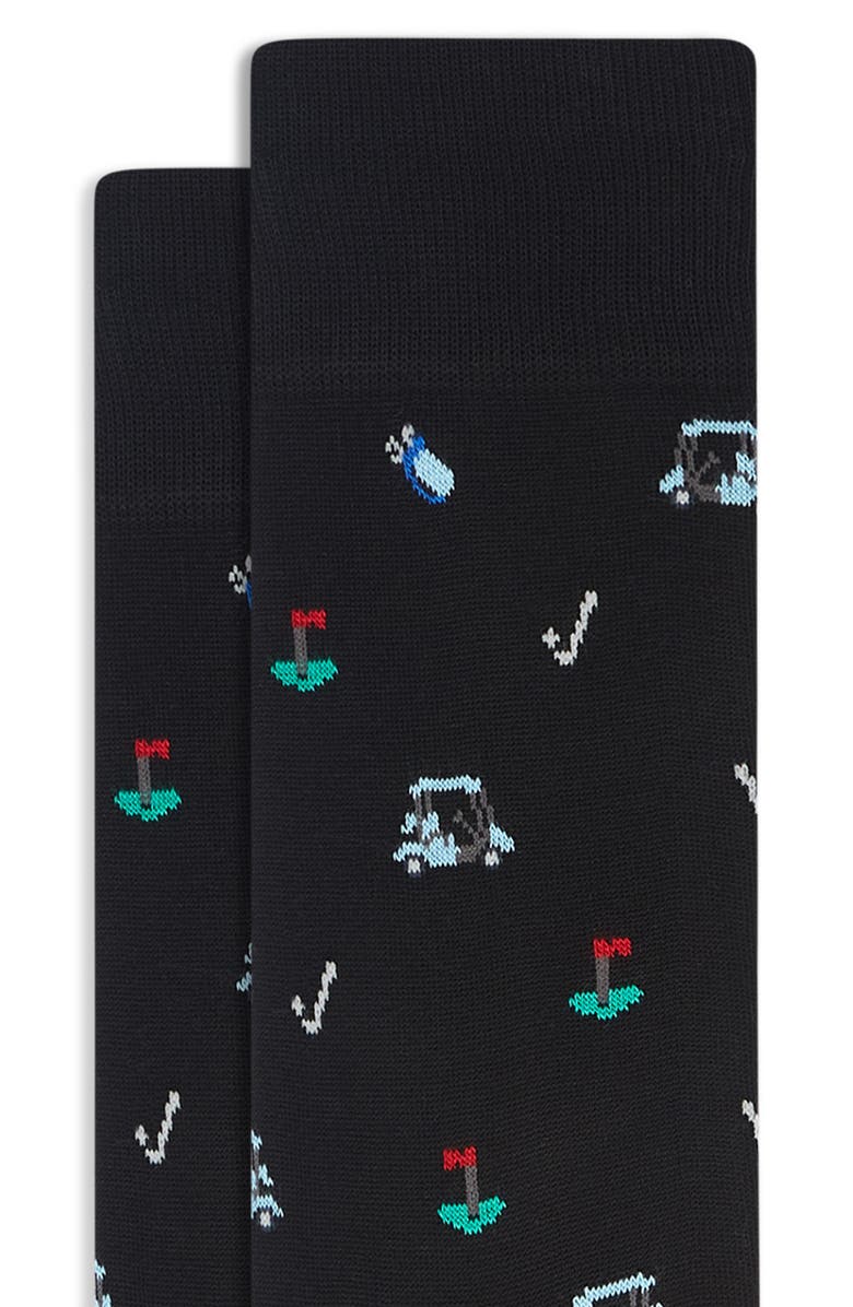 Bugatchi Golf Mercerized Cotton Blend Dress Socks, Alternate, color, 