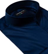 MASUTTO Tonali Stand collar Button-Up Long Sleeve Shirt